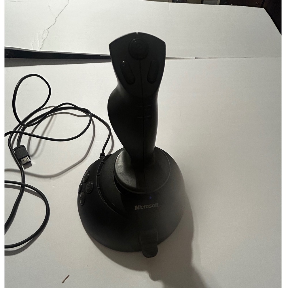 Microsoft SideWinder Precision 2 Joystick USB PC Flight Stick Controller Black